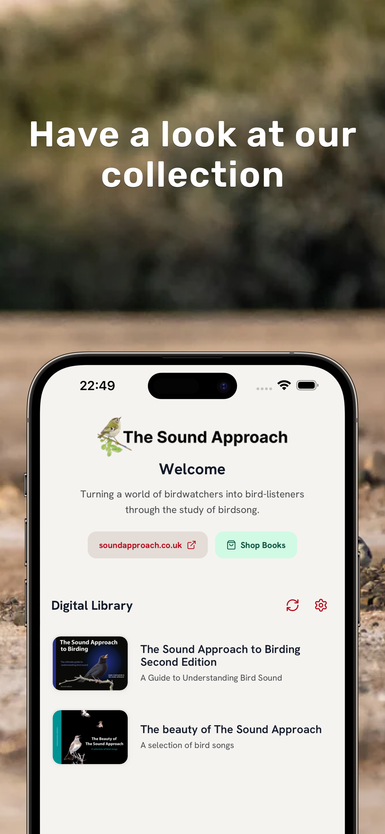 The Sound Approach App - Species and chapters