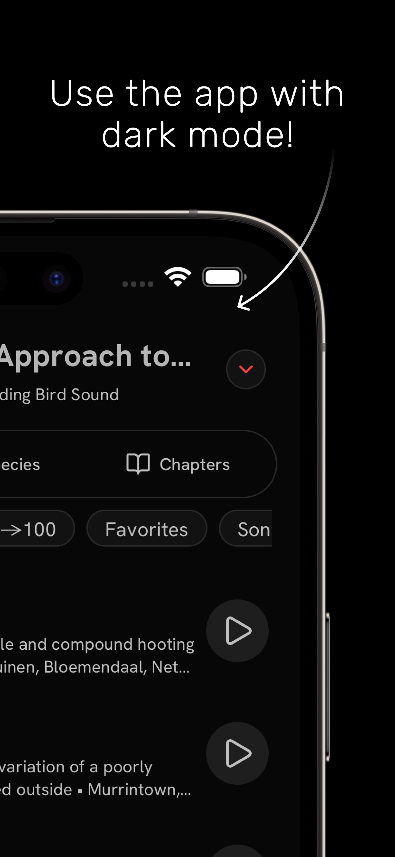 The Sound Approach App - Chapter view