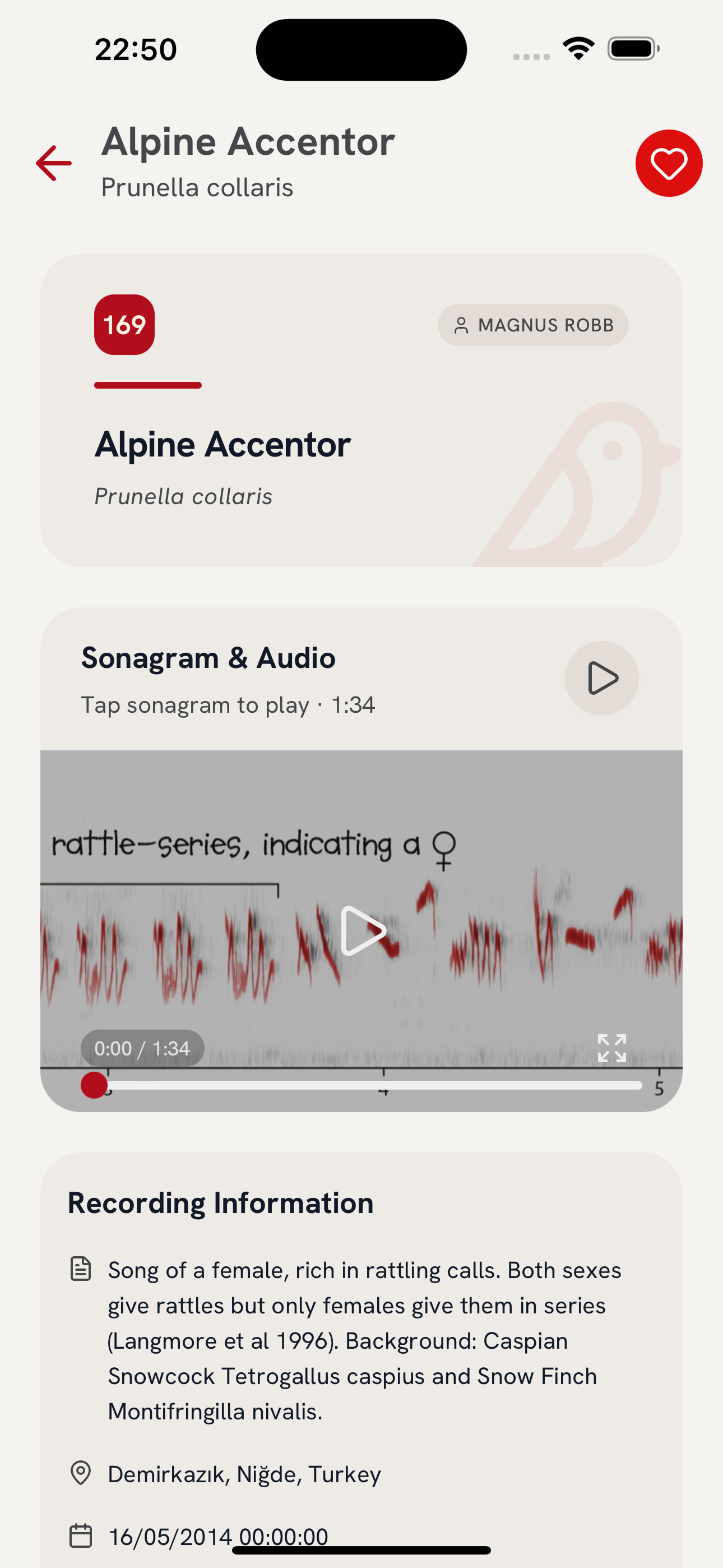 Sonagram visualization